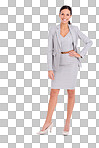 PNG Full-length shot of a confident young businesswoman.