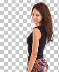 PNG Cropped shot of a beautiful young woman