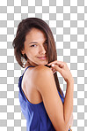 PNG studio portrait of a beautiful young woman.