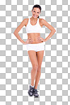 PNG Studio portrait of a fit young woman in exercise gear 