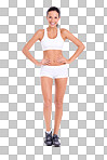 PNG Studio portrait of a fit young woman in exercise gear 