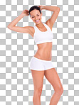 PNG Studio portraitt of a fit young woman 