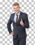 PNG A young businessman giving you a thumbs up 