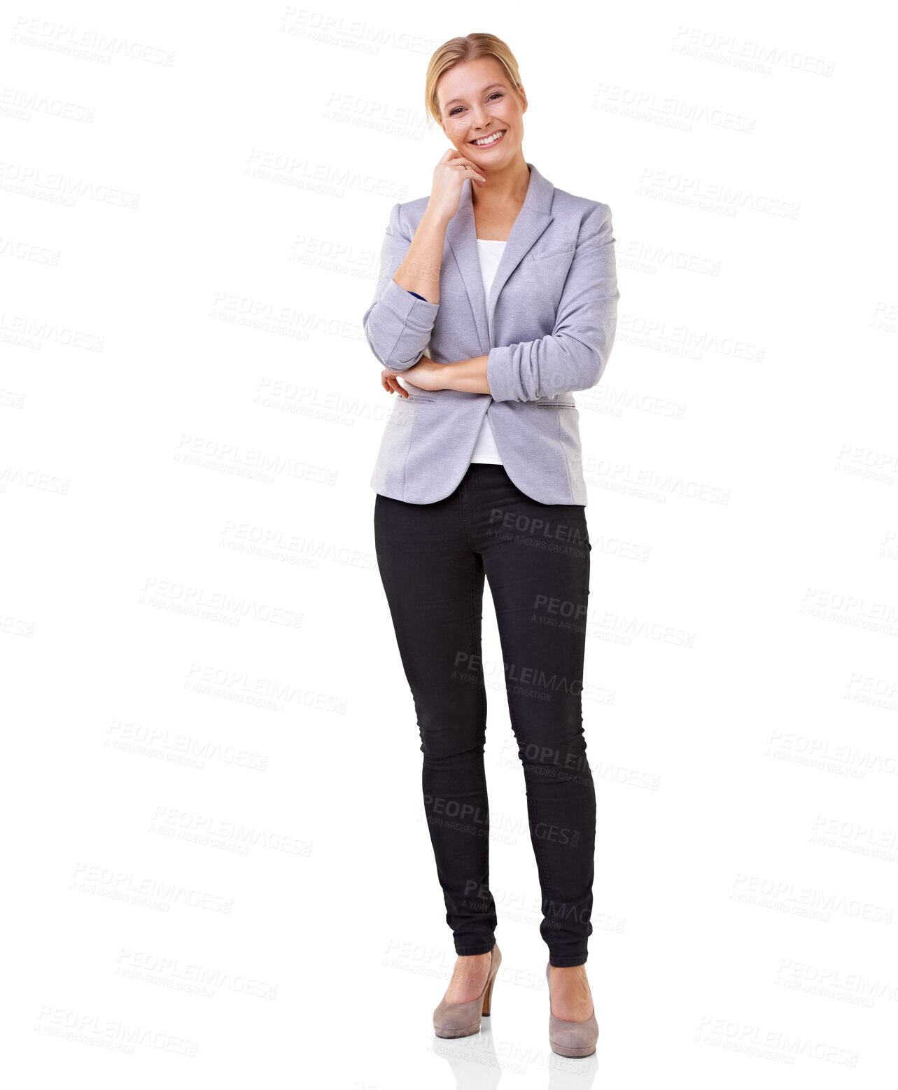 Buy stock photo Lawyer, portrait and happy business woman isolated on a transparent png background. Confidence, entrepreneur and female professional smile, attorney and person from Switzerland with success mindset