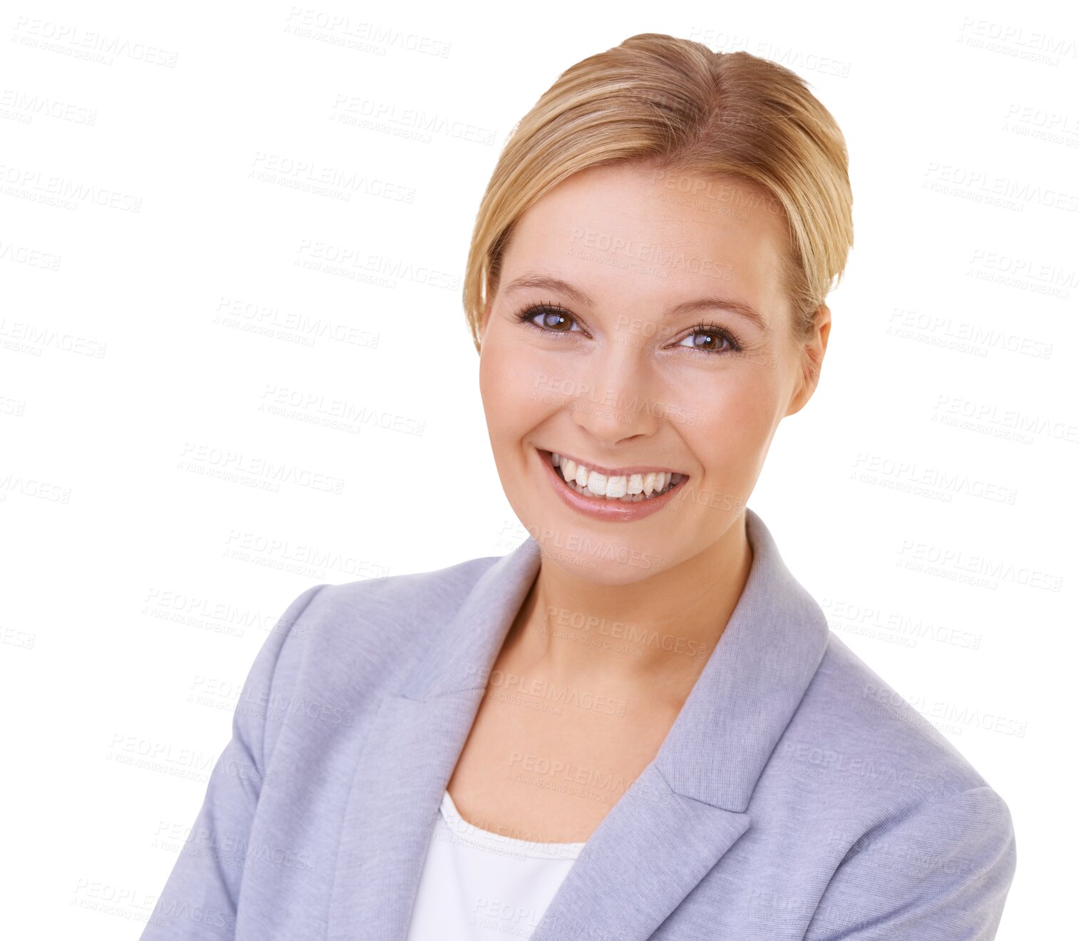 Buy stock photo Business woman, smile in portrait and career mindset isolated on transparent png background. Confident, success and professional face with happy female person in corporate, positivity and ambition