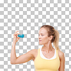 PNG of Cropped view of a woman squeezing a stress ball 