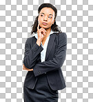 PNG of a young african businesswoman 