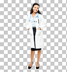 PNG of a young african female doctor 