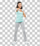 PNG of a beautiful young woman working out