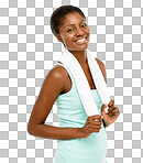 PNG Studio shot of a fit young woman standing 