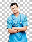 PNG of a young male nurse 