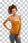 PNG of Studio shot of an attractive young woman 