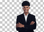 PNG Studio portrait of a confident young businessman posing against a grey background