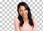 PNG of a beautiful young woman posing against a white background