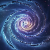 Solar system, wormhole and universe space vortex in dark sky for ...