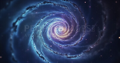 Buy stock photo Solar system, wormhole and universe space vortex in dark sky for astrology black hole, galaxy or science research. Ai generated, spiral and dimension tunnel of explosion, cosmic creation and big bang