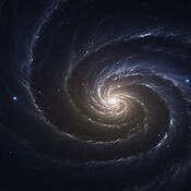 Stars, wormhole and universe space vortex in dark sky for astrology ...