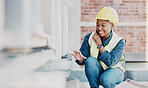 Happy phone call, air conditioner or maintenance black woman chat about HVAC machine, heat pump or aircon inspection. Construction worker, cellphone or rooftop technician person for AC repair service