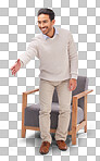 Handshake offer of business man isolated on a white background f