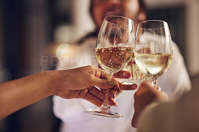 Champagne Toast with Friends Free Stock Photo