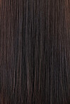 Background, textures and closeup of brown hair care, extensions and aesthetic cosmetics in beauty salon. Zoom in of long brunette hairstyle, wig and head with healthy shine, growth shampoo and color