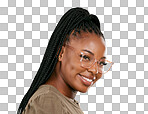 Black woman, smile and retail frame portrait of a young person i