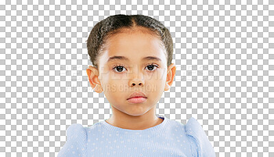 Eyebrow raise, green screen and child face of a young girl with a funny, meme and emoji expression. Comic, kid and humor of a little kid with isolated studio background with youth comedy and alone