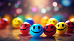 Feedback emotion emoji, rating scale of customer experience, feedback and satisfaction