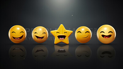 Feedback emotion emoji, rating scale of customer experience, feedback and satisfaction
