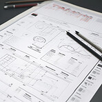 Website design, creative planning application development drawing template wireframe design