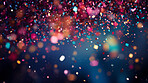 Decoration glitter background, abstract blurred backdrop with modern design circles