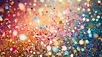 Decoration glitter background, abstract blurred backdrop with modern design circles