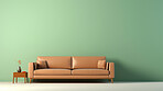 Couch with copy space mockup in living room interior. Modern design ideas for inspiration.