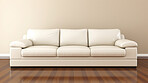 Couch with copy space mockup in living room interior. Modern design ideas for inspiration.