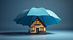 Home under insurance umbrella. Protected asset coverage offered by company.