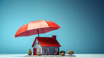 Home under insurance umbrella. Protected asset coverage offered by company.