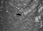 Satellite image, UFO spaceship and screen at night with FBI investigation and alien evidence. Surveillance, photo and area 51 recording of flying saucer and galaxy survey for mystery object in sky