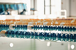 Swimming pool, lines in water for competition or race lane for fitness or underwater sports with empty reflection. Exercise, workout and fresh, swim training arena for professional indoor challenge.