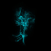 Premium Photo  Abstract 3d blue fog or swirling smoke on dark background  magic light effect with vapor and gas