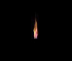 Flame, heat and light on black background with color, texture and pattern of burning energy. Fire, fuel and flare isolated on dark wallpaper design, explosion at bonfire, thermal power or inferno.