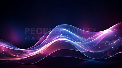 Multicolour geometric wave with particles concept. Modern abstract wallpaper background design.