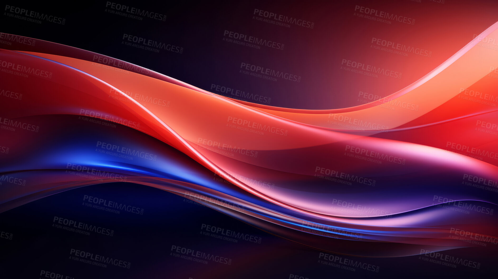 Buy stock photo Multicolour geometric wave concept. Modern abstract wallpaper background design.