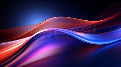 Buy stock photo Multicolour geometric wave concept. Modern abstract wallpaper background design.