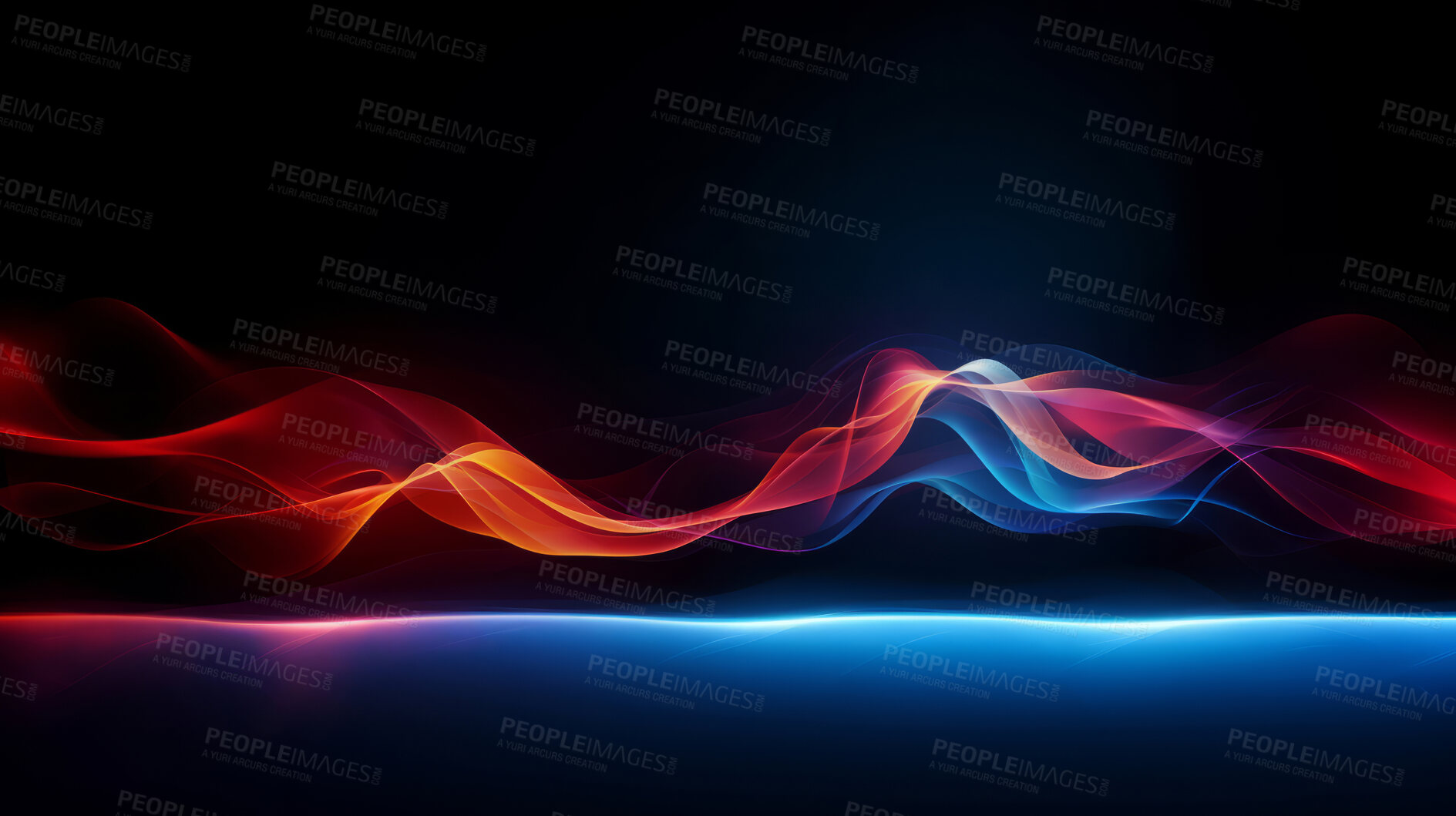 Buy stock photo Multicolour geometric wave concept. Modern abstract wallpaper background design.