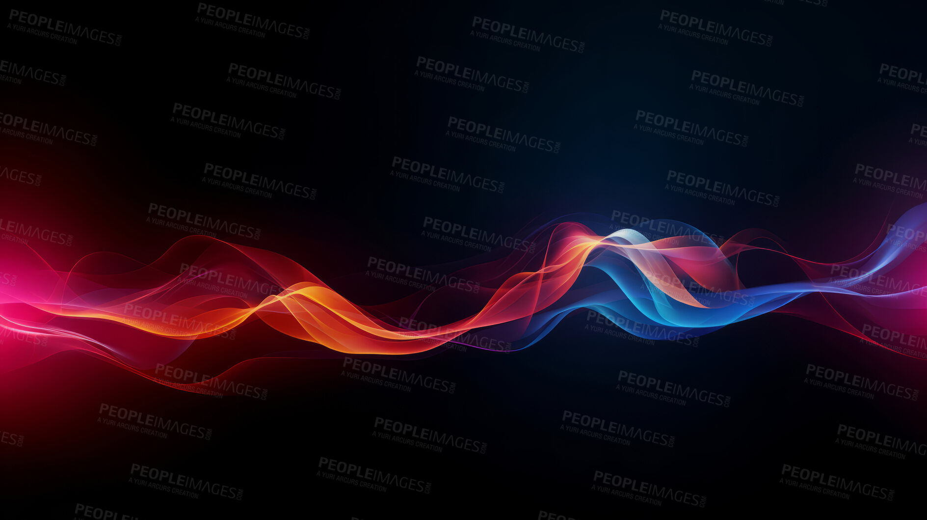 Buy stock photo Multicolour geometric wave concept. Modern abstract wallpaper background design.