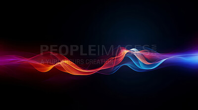 Buy stock photo Multicolour geometric wave concept. Modern abstract wallpaper background design.