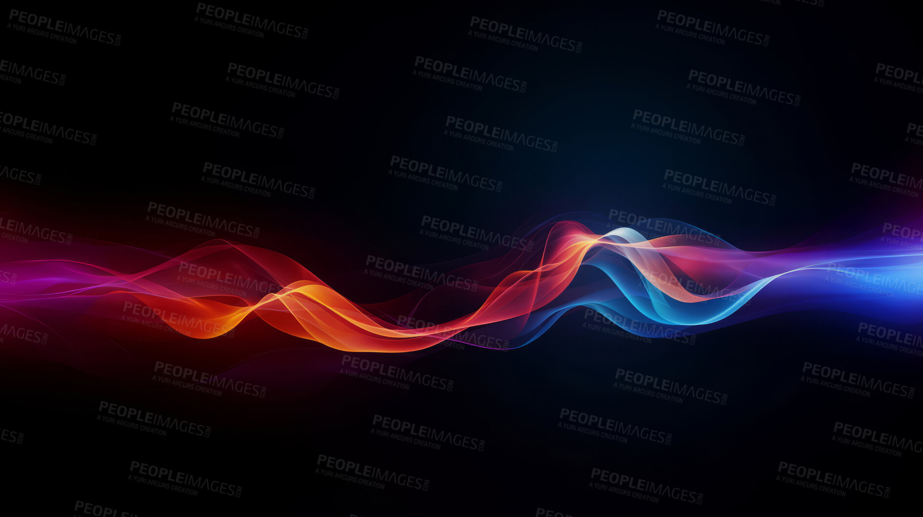 Buy stock photo Multicolour geometric wave concept. Modern abstract wallpaper background design.