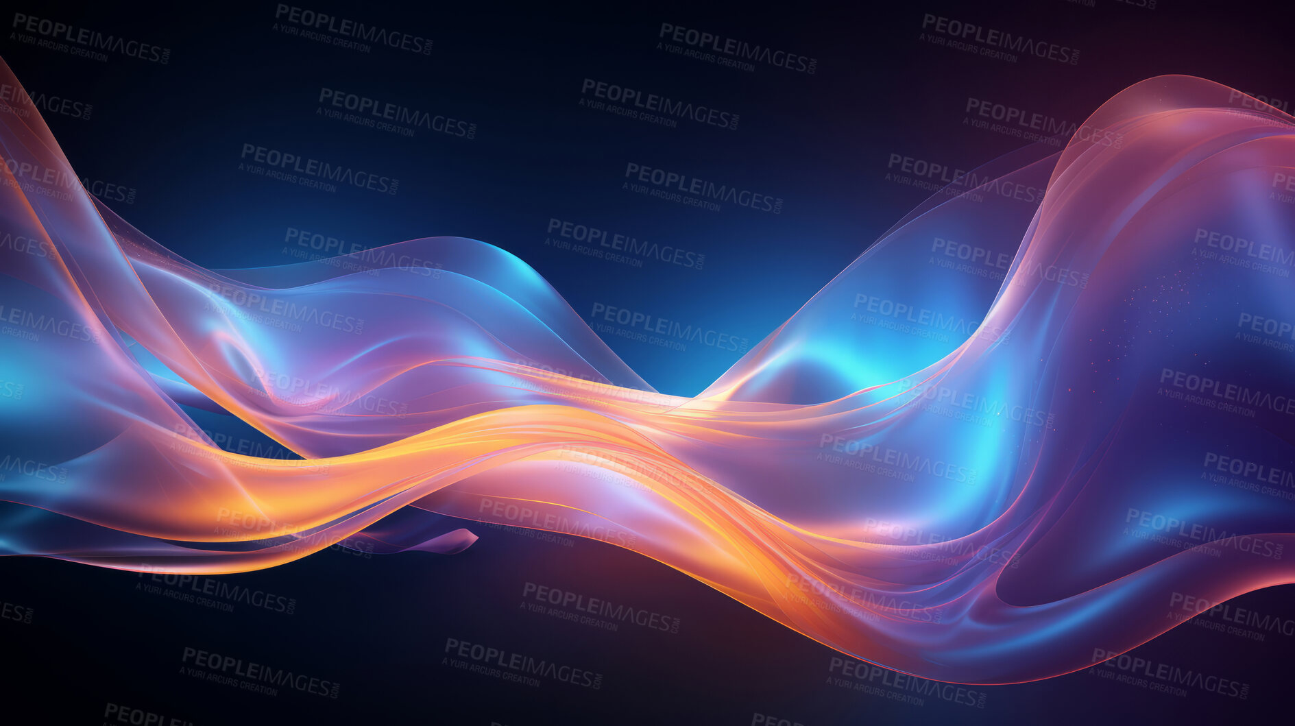 Buy stock photo Multicolour geometric wave concept. Modern abstract wallpaper background design.