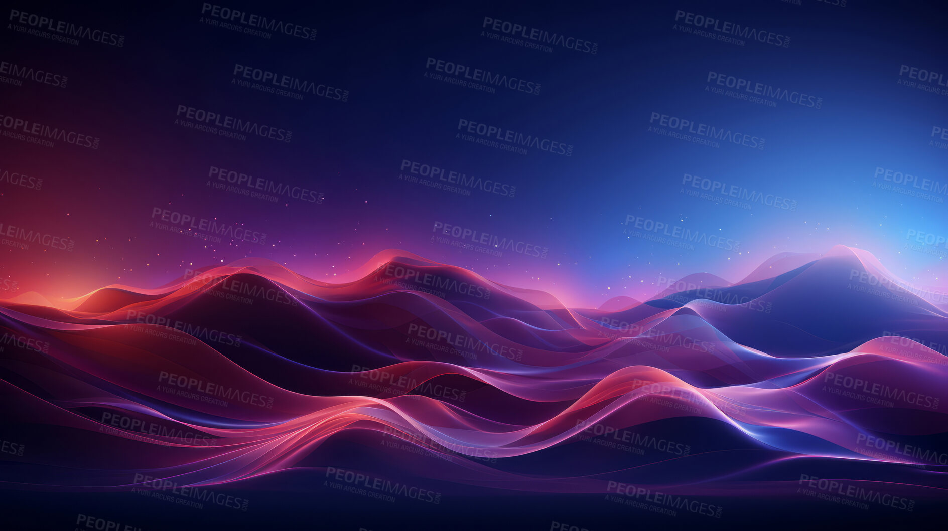 Buy stock photo Multicolour geometric wave concept. Modern abstract wallpaper background design.