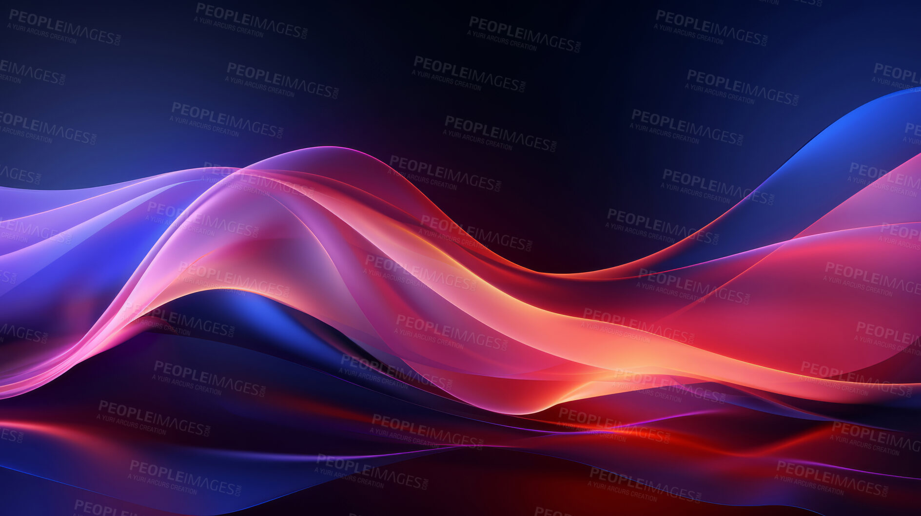 Buy stock photo Multicolour geometric wave concept. Modern abstract wallpaper background design.